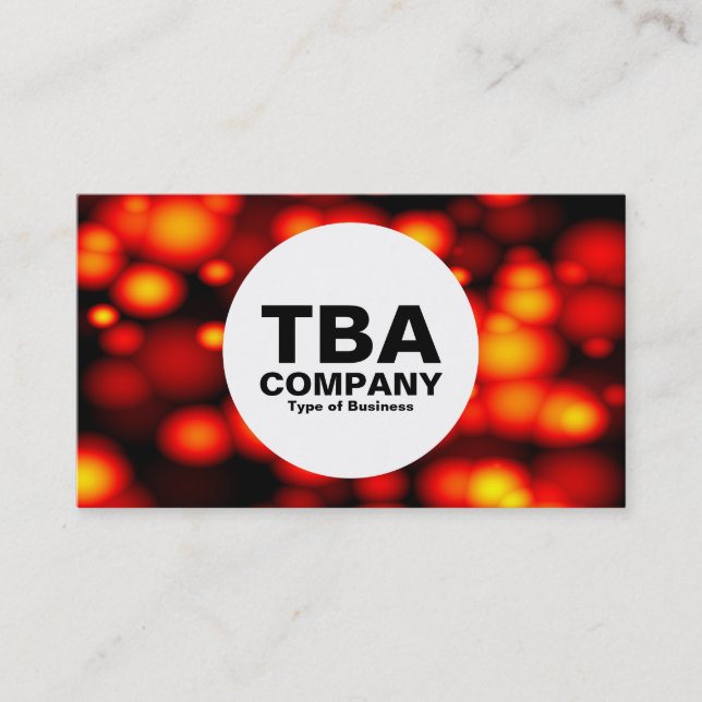 Carte De Visite Cercle - Bulles moulées (Devant)