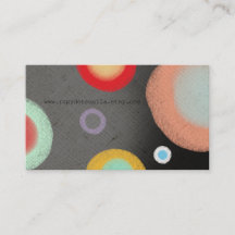 Cercle de craie grasse Art aquarelle abstrait