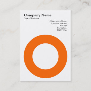 Carte De Visite Cercle de retenue - Orange