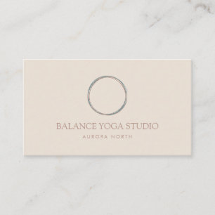 Carte De Visite Cercle de vie Symbole Yoga Instructeur Customisé