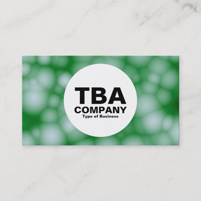 Carte De Visite Cercle - Laine de coton Abstraite (Devant)