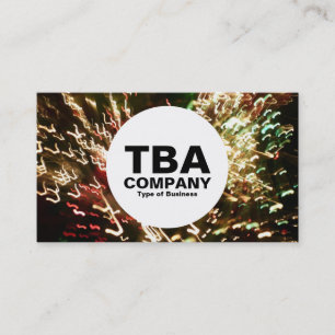 Carte De Visite Cercle - Lampe Fibre Optique