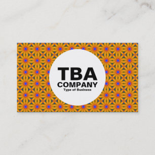 Carte De Visite Cercle - Motif Abstrait