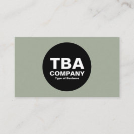 Carte De Visite Cercle noir - gris chaud