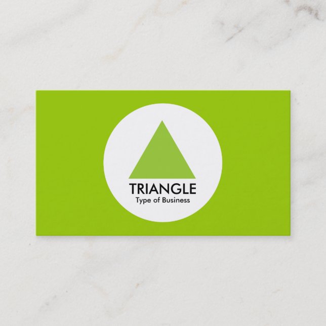 Carte De Visite Cercle - Triangle - Martian Green (Devant)