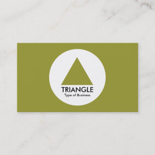 Carte De Visite Cercle - Triangle - Olive