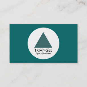 Carte De Visite Cercle - triangle - vert de mousse