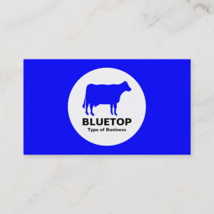 Carte De Visite Cercle - Vache - Noir