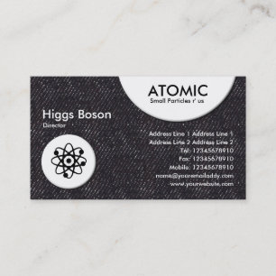Carte De Visite Cercles atomiques - Denim noir