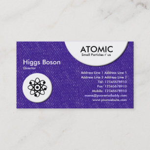 Carte De Visite Cercles atomiques - Indigo Denim