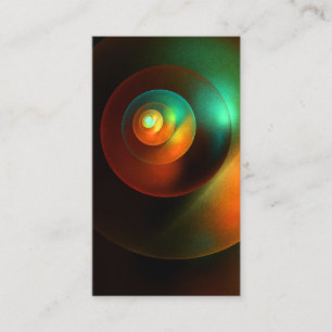 Carte De Visite Cercles colorés Motif d'art Abstrait moderne #18