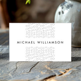 Carte De Visite Cercles de scintillement minimes et modernes du co