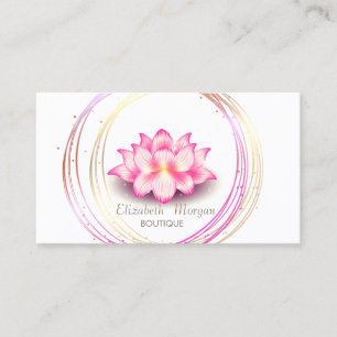 Carte De Visite Cercles d'or professionnels Lotus