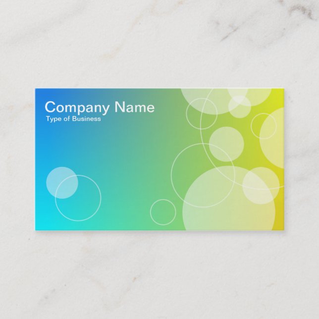 Carte De Visite Cercles et anneaux 02 (Devant)