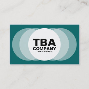 Carte De Visite Cercles - Vert mousse