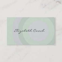 Carte De Visite Cercles verts classiques