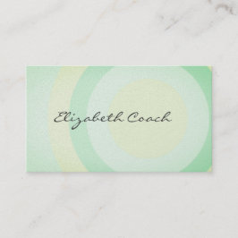 Carte De Visite Cercles verts frais et élégants