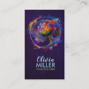 Carte De Visite Cerveau Arbre de vie - Colorful Foliage