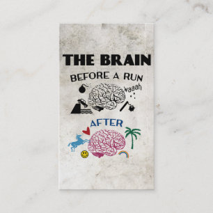 Carte De Visite Cerveau de coureurs