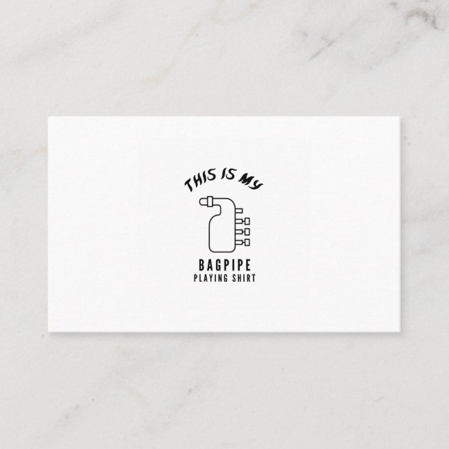 Carte De Visite C'est mon Bagpipe (Devant)