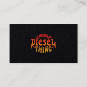 Carte De Visite C'est un cadeau de conducteur de camion diesel