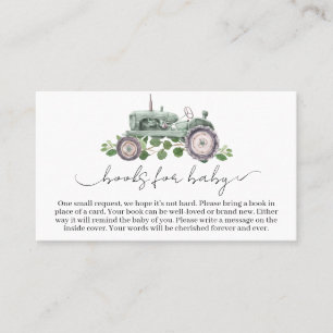 Carte De Visite C'est un garçon tracteur Livres pour bébé à la bab
