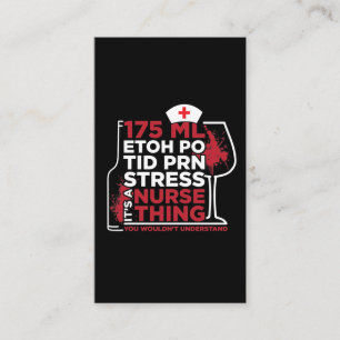 Carte De Visite C'est une infirmière certifiée