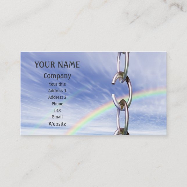 Carte De Visite Chaîne cassée (Devant)