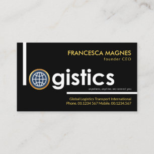 Carte De Visite Chaîne d'approvisionnement Creative Global Logisti