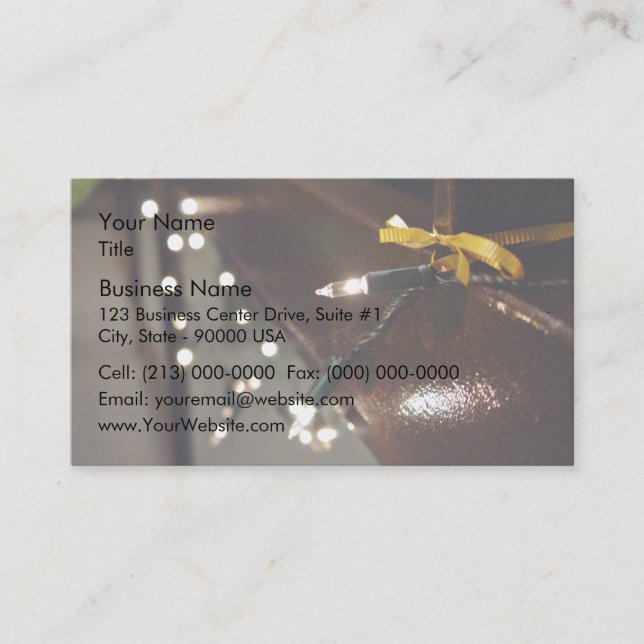 Carte De Visite Chaîne de lumière LED (Devant)