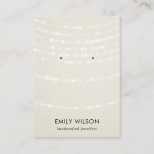 CARTE DE VISITE CHAÎNES LUMINEUSES BLANCHES DE PEARL ÉTUDIANT