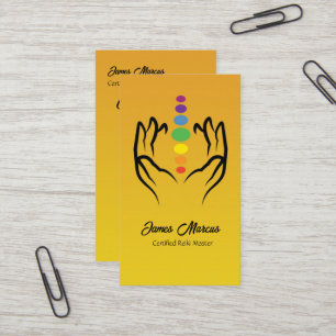 Carte De Visite Chakra énergétique minimaliste guérison spirituell