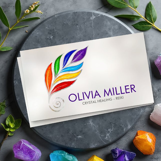 Carte De Visite Chakras Arbre Succursale (Créateur téléchargé)