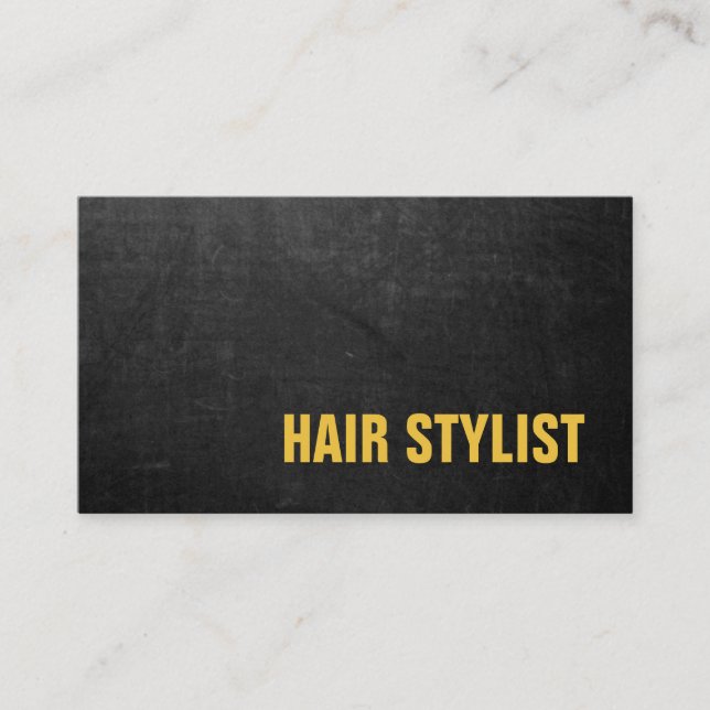 Carte De Visite Chalet moderne tendance Chalboard Hair Styliste (Devant)
