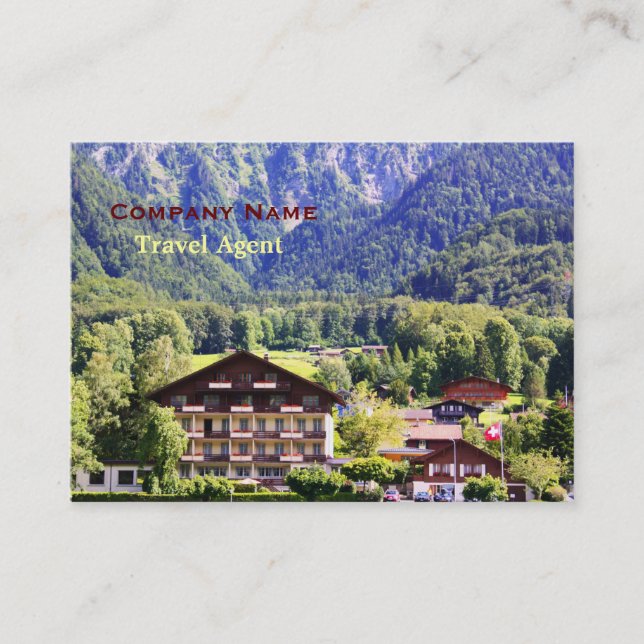 Carte De Visite Chalet suisse (Devant)