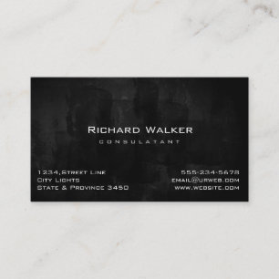 Carte De Visite Chalkboard Professional élégant Black Board Simple