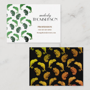 Carte De Visite Chameleons