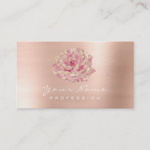 Carte De Visite Champagne d'or en Parties scintillant Rose Lux