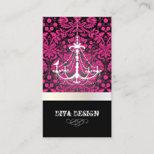 Carte De Visite Chandelier PixDezines + damas dentelles /perle + b