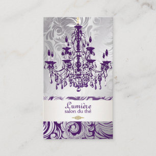 Carte De Visite Chandelier violet PixDezines/DO-IT-YOURSELF couleu