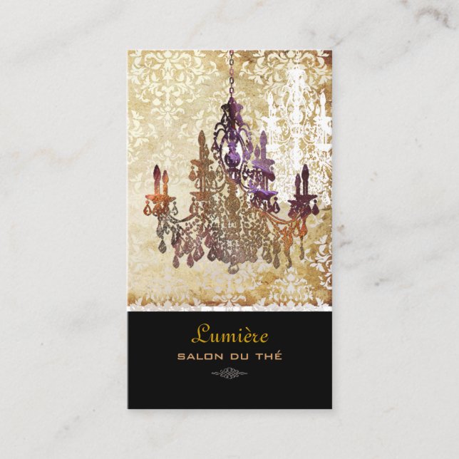 Carte De Visite Chandeliers en verre de murano PixDezines/polices  (Devant)