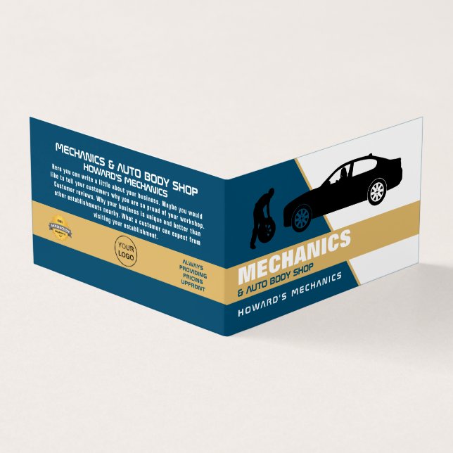 Carte De Visite Changement de pneu, Auto Mécanique & Réparations,  (Extérieur)