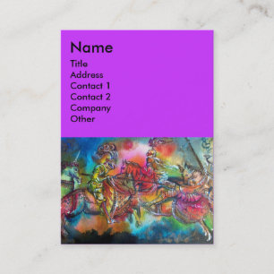 CARTE DE VISITE CHANSON DE ROLAND/ COMBAT DES CHEVALIERS EN TOURNO