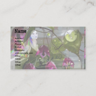 Carte De Visite Chanteur au clair de lune !