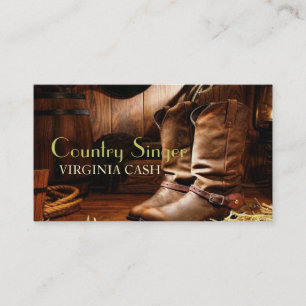 Carte De Visite Chanteur Country, Vocaliste, Solo, Performance