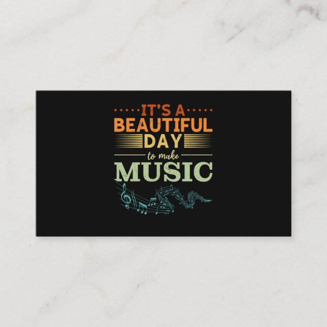 Carte De Visite Chanteur de musique Musicien Amateurs de musique (Devant)