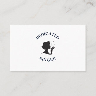 CARTE DE VISITE CHANTEUR DÉDIÉ