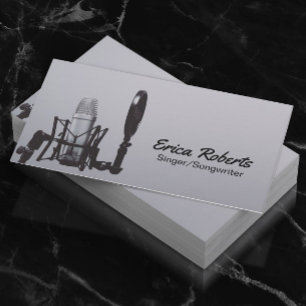 Carte De Visite Chanteur Songwriter Vocalist Voice Enseignant Musi