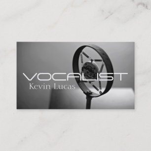 Carte De Visite Chanteur, Vocaliste, Solo, Spectacle