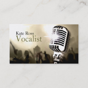 Carte De Visite Chanteur, Vocaliste, Solo, Spectacle de Divertisse
